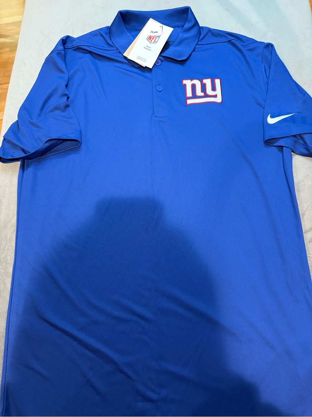 Nike Men’s Royal Blue Giants Polo with White & Red Logo
